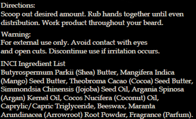 Hydrating Beard Butter – Refined Woods